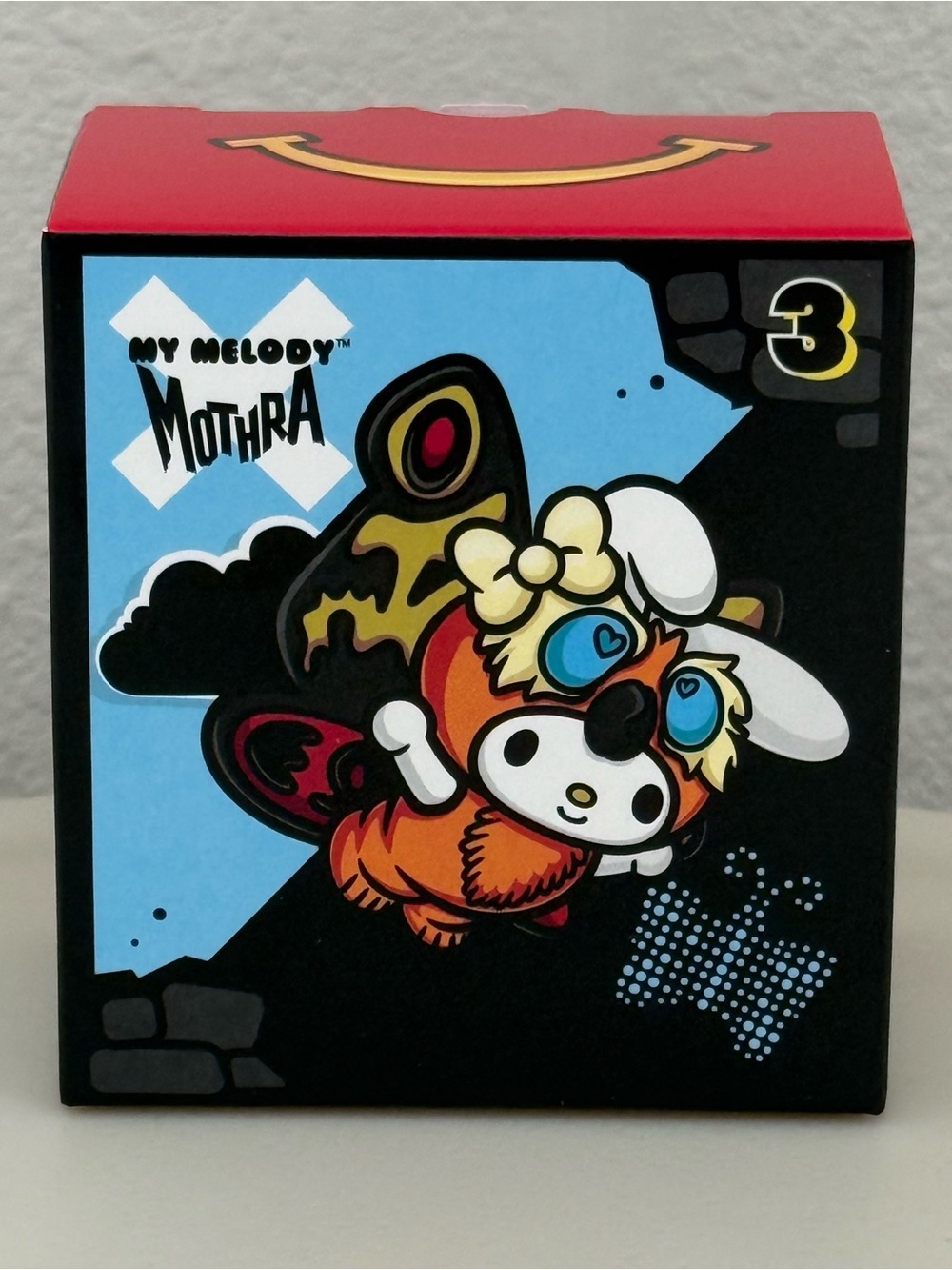 McDonald's My Melody Mothra Boxed Figure - Red, Black, Blue, Cream